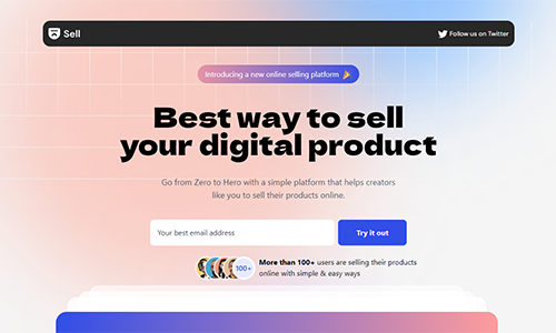 Miniature du Projet Landing Page - Next, Tailwind, Framer Motion